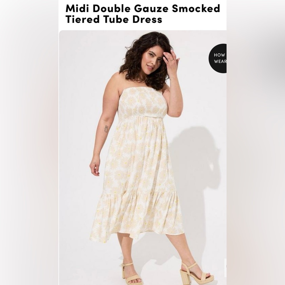 Torrid size Large size 0 (equivalent of a size 12) smocked sun dress!